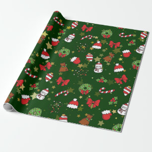 Classic Christmas Icons Wrapping Paper