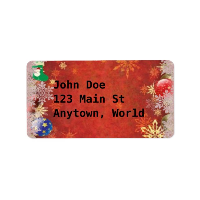 Classic Christmas Label (Front)