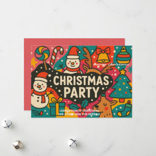 Classic Christmas Party Invitation - Holiday Event