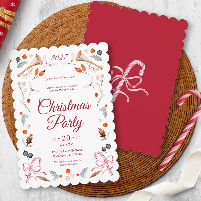 Classic Christmas Party Invite (Creator Uploaded)