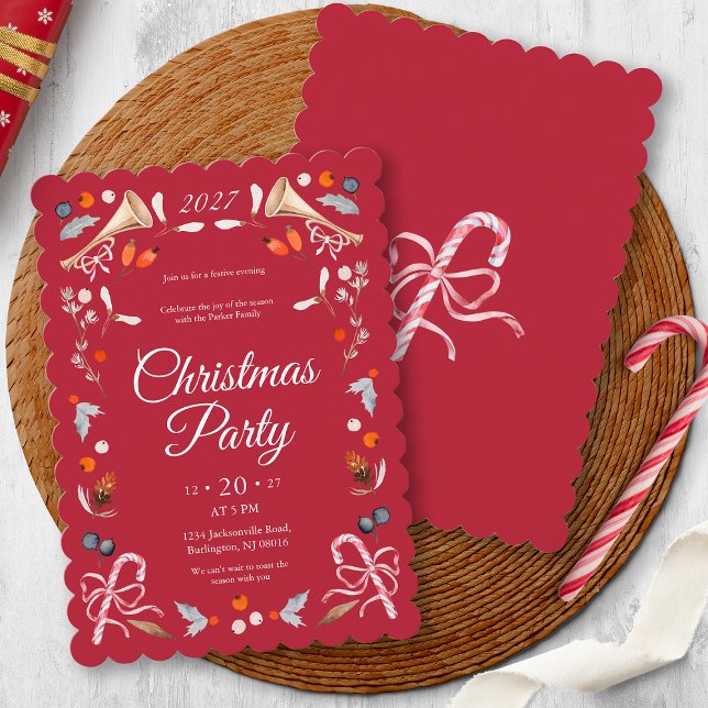 Classic Christmas Party Invite (Creator Uploaded)