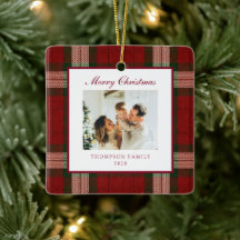 Classic Christmas Plaid Family Photo