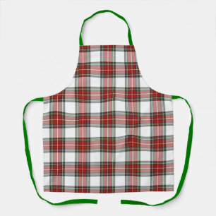 Classic Christmas Plaid Pattern Apron