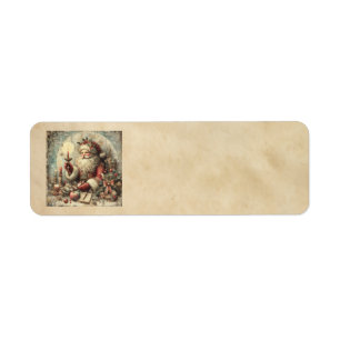 Classic Christmas Santa Address Labels