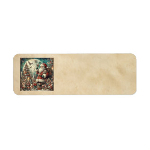 Classic Christmas Santa Address Labels