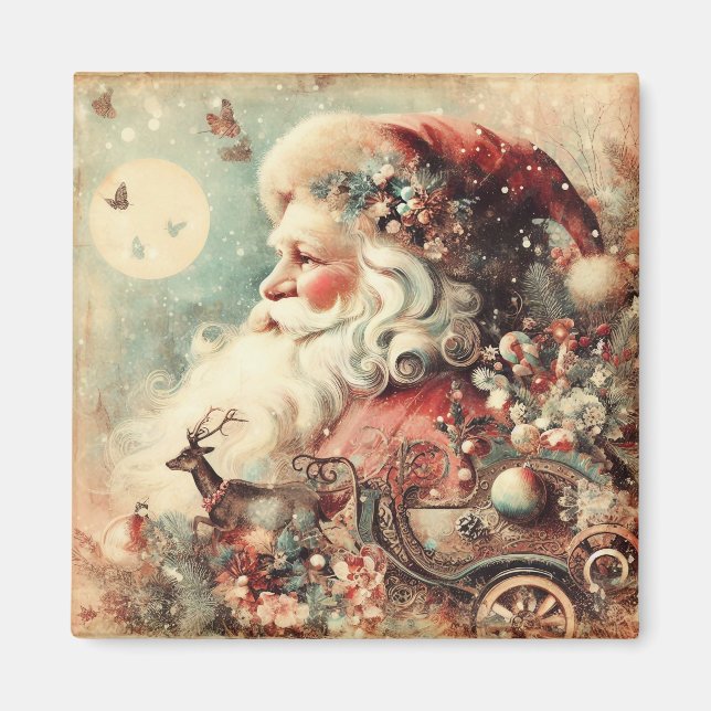 Classic Christmas Santa Magnet (Front)