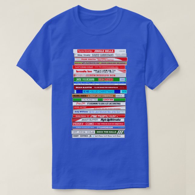 Classic Christmas Songs ols CD Stack T-Shirt (Design Front)