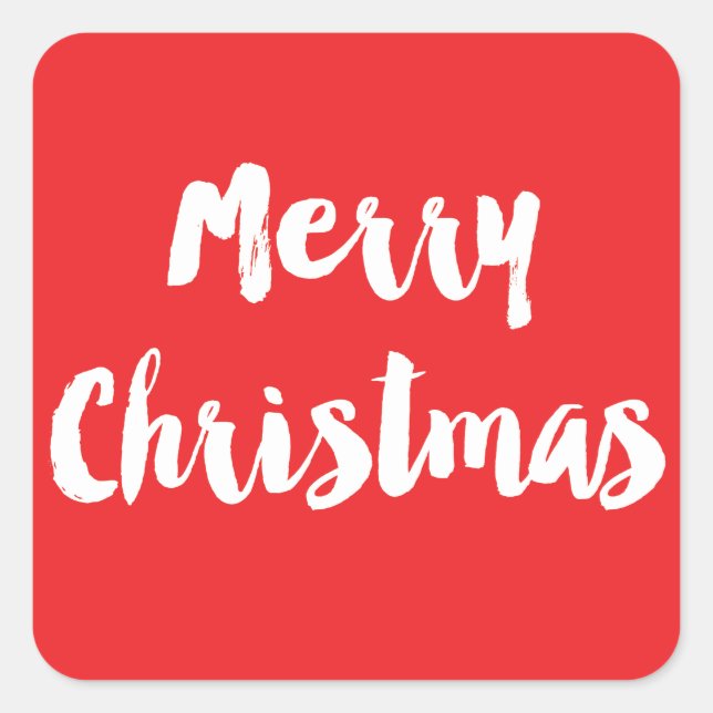 Classic Christmas Sticker (Front)