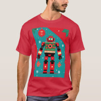 Classic Christmas Sweater Pattern Robot