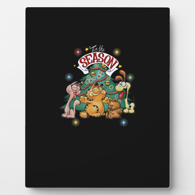 Classic Christmas Tis The Season Odie Arlene Plaque (Front)