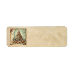 Classic Christmas Tree Address Labels