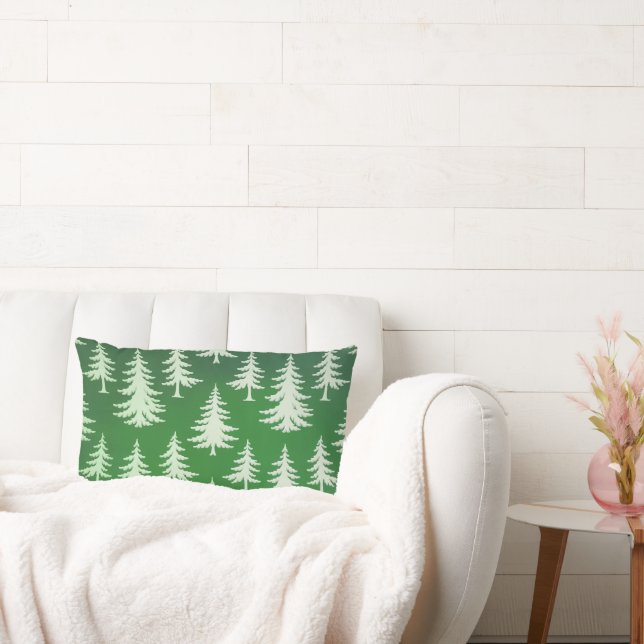 Classic Christmas tree  Lumbar Cushion (Couch)