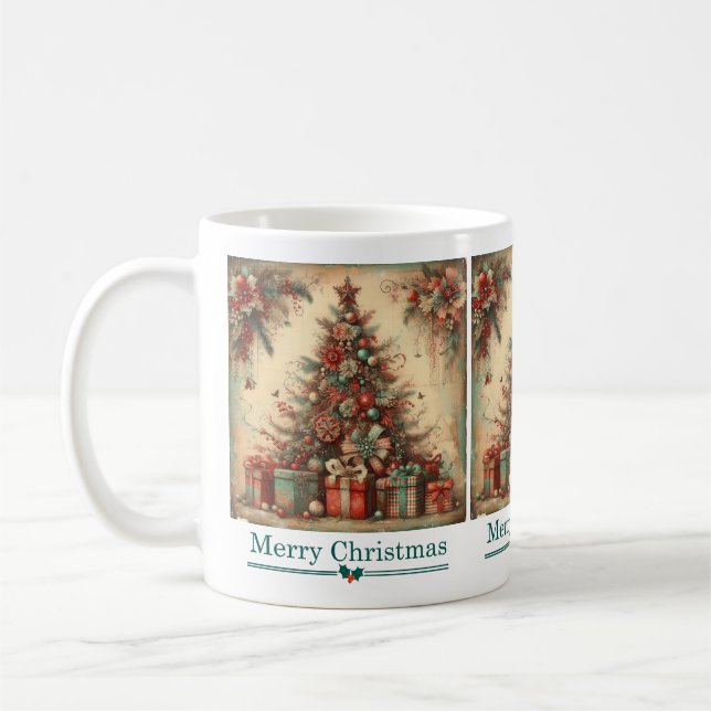 Classic Christmas Tree Mug (Left)