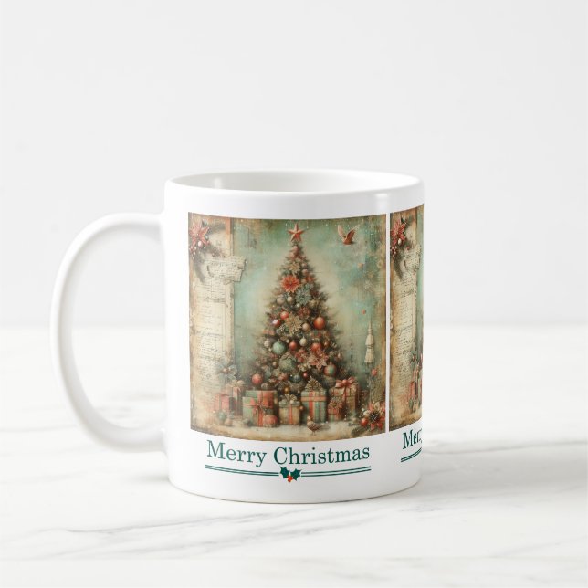 Classic Christmas Tree Mug (Left)