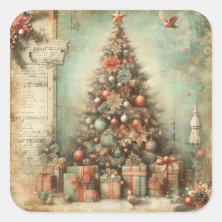 Classic Christmas Tree Stickers