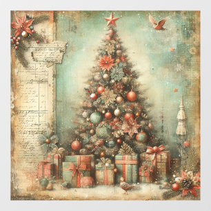 Classic Christmas Tree Window Cling