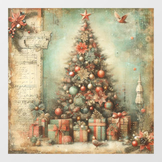 Classic Christmas Tree Window Cling