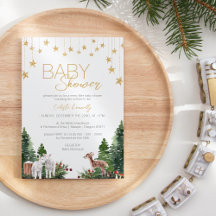 Classic Christmas White Gender Neutral Baby Shower