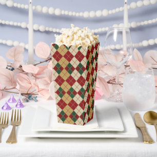 Classic, Christmas/winter argyle patterned Favour Box