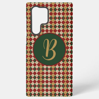 Classic, Christmas/winter argyle patterned Samsung Galaxy Case