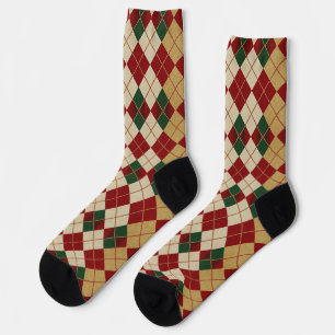 Classic, Christmas/winter argyle patterned Socks