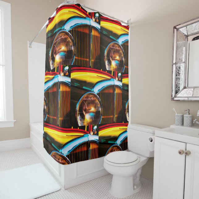 Classic Chrome Shower Curtain (In Situ)