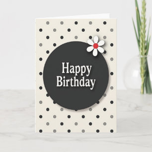 Classic Circle Birthday Card