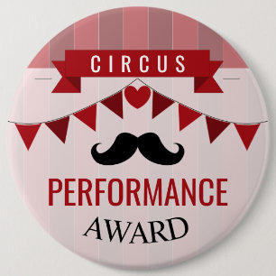 Classic Circus Poster Children's Birthday Party 6 Cm Round Badge