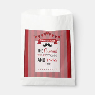 Classic Circus Poster Children's Birthday Party Favour Bag