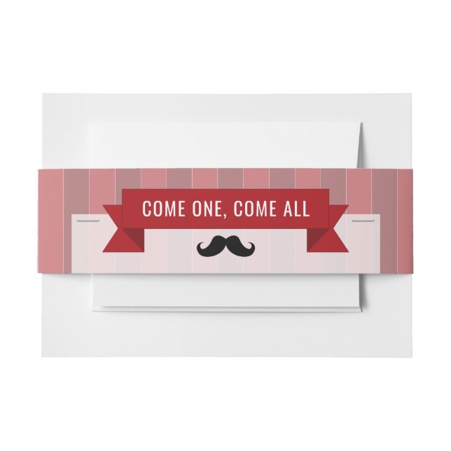 Classic Circus Poster Children's Birthday Party Invitation Belly Band (Front Example)