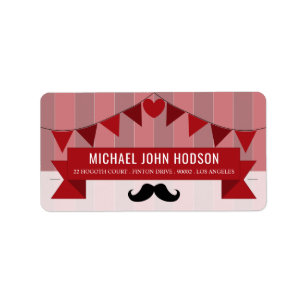 Classic Circus Poster Children's Birthday Party Label