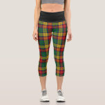 Classic Clan Buchanan Tartan Plaid Capri Leggings<br><div class="desc">Classic Clan Buchanan tartan plaid design featured on these wonderful Art of Where Capri Leggings.</div>
