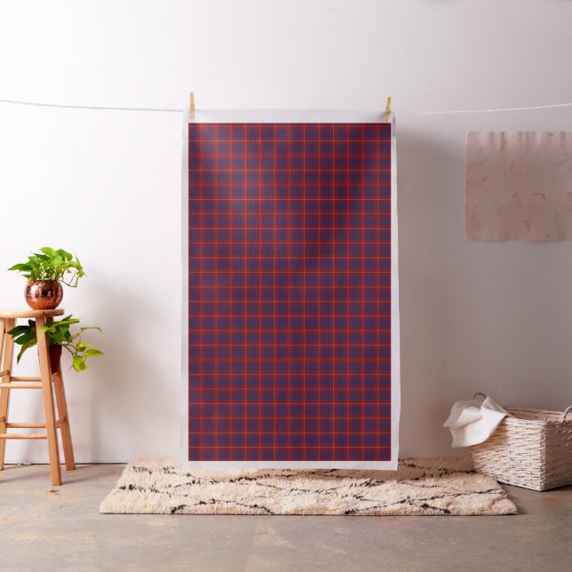 Classic Clan Hamilton Tartan Plaid Fabric (In Situ)