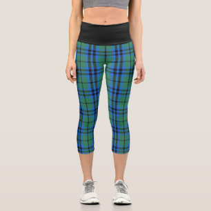Classic Clan Keith Tartan Plaid Capri Leggings