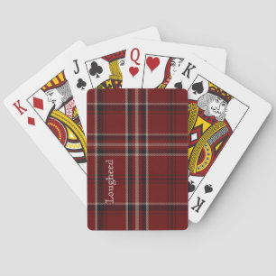 Classic Clan Lougheed Tartan Plaid Playing Cards
