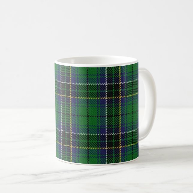 Classic Clan MacAlpine MacAlpin Tartan Plaid Coffee Mug (Front Right)