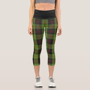 Classic Clan MacDiarmid Tartan Plaid Capri Leggings