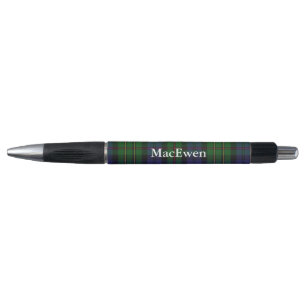 Classic Clan MacEwen Tartan Plaid Custom Pen