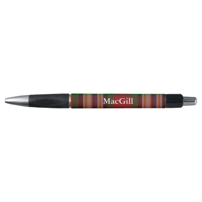 Classic Clan MacGill Tartan Plaid Custom Pen (Front)