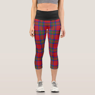 Classic Clan MacGillivray Tartan Plaid Capri Leggings
