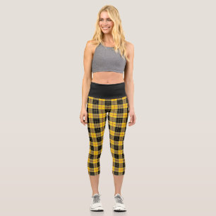 Classic Clan MacLeod of Lewis Tartan Plaid Capri Leggings