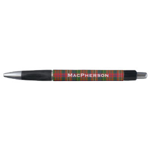 Classic Clan MacPherson Tartan Plaid Custom Pen