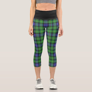 Classic Clan Rollo Tartan Plaid Capri Leggings