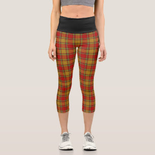 Classic Clan Scrymgeour Tartan Plaid Capri Leggings