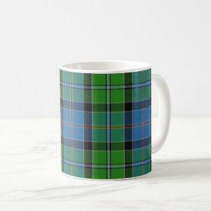 Classic Clan Stirling Blue and Green Tartan Plaid Coffee Mug