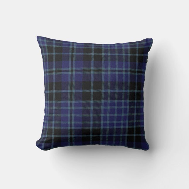 Classic Clark Tartan Plaid Pillow (Front)
