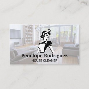 Classic Cleaning Maid   House Keeping Services Business Card