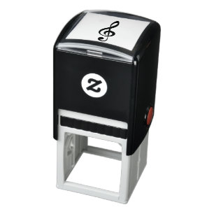 Classic clef self-inking stamp