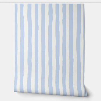 Classic Coastal Handpainted Stripe Wallpaper