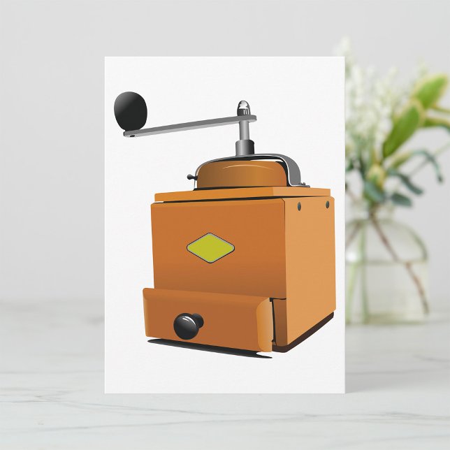 Classic Coffee Grinder Invitation (Creator Uploaded)